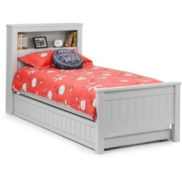 Julian Bowen Maine Single Dove Grey Bed Frame with Bookcase Headboard - Wilko - thumbnail 5