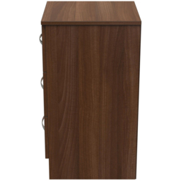 Crowndale Avon 3 Drawer Noche Walnut Bedside Cabinet - Wilko - thumbnail 5