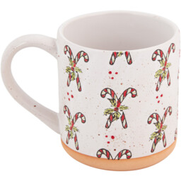 Festive Stone Candy Cane Mug - White - Wilko - thumbnail 5