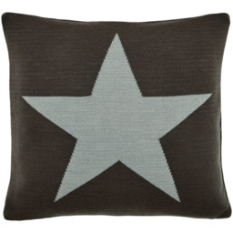 Helena Springfield Star Knit Grey Cushion 45 x 45cm - Wilko - thumbnail 1