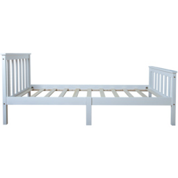Portland Single Wooden Bed Frame - White - Wilko - thumbnail 3