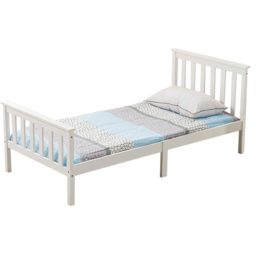Portland Single Wooden Bed Frame - White - Wilko - thumbnail 4