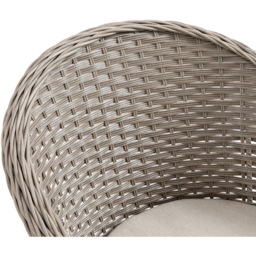 Outsunny PE Rattan 4 Seater Garden Dining Set Mixed Grey - Wilko - thumbnail 4