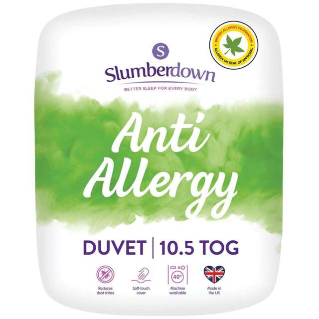 Slumberdown Super King White Anti-Allergy Duvet 10.5 Tog - Wilko - image 1