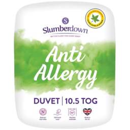 Slumberdown Super King White Anti-Allergy Duvet 10.5 Tog - Wilko