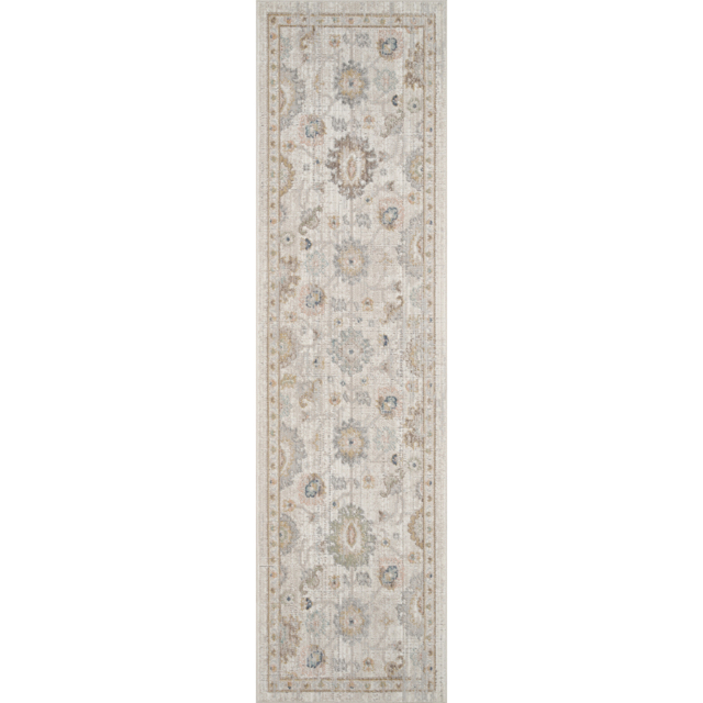 Desire Rugs Maia Beige Lagoon Floral Non Slip Rug 60 x 220cm - Cream - Wilko - image 1