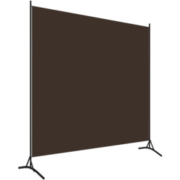 vidaXL Brown Panel Room Divider 175 x 180cm - Size: 1 Panel - Wilko - thumbnail 1