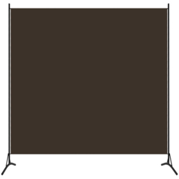 vidaXL Brown Panel Room Divider 175 x 180cm - Size: 1 Panel - Wilko - thumbnail 3