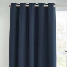 furn. Dawn Blue Textured Blackout Eyelet Curtains 168 x 137cm - Size: 137 x 168 x 1cm - Wilko - thumbnail 3