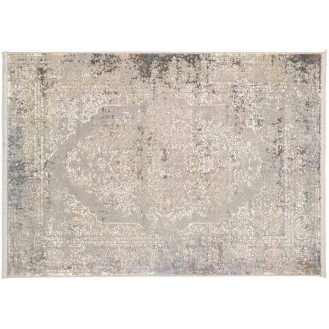 Origins Blue and Grey Vintage Medallion Rug 80 x 150cm - Origins Rugs - Wilko - image 1