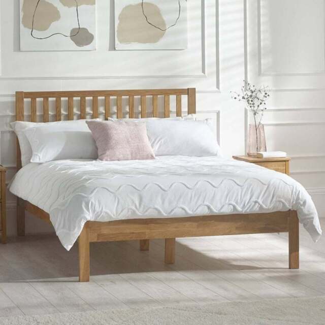 Julian Bowen Coxmoor Double Oak Bed - Brown - Wilko - image 1