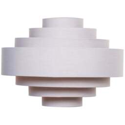 ValueLights Sette 7 Layer Grey with Copper Inner Pendant Shade 45cm - Size: 45 x 33 x 45cm - Wilko
