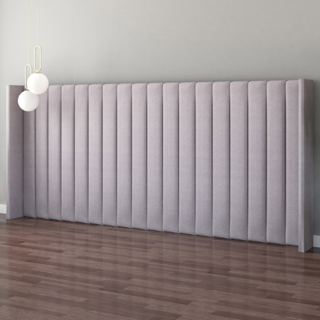 Aspire Furniture Grandeur Grey Eire Linen Wing Headboard - Size: Emperor - Aspire Beds - Wilko - image 1