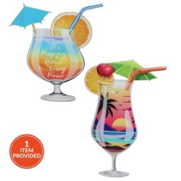 Indoor and Outdoor Bright Cocktail Sign - Wilko