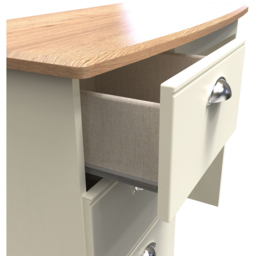 Crowndale Victoria 3 Drawer Cream Ash and Oak Vanity Unit - Size: 41.5 x 95 x 79.5cm - Wilko - thumbnail 6