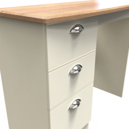 Crowndale Victoria 3 Drawer Cream Ash and Oak Vanity Unit - Size: 41.5 x 95 x 79.5cm - Wilko - thumbnail 7