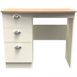 Crowndale Victoria 3 Drawer Cream Ash and Oak Vanity Unit - Size: 41.5 x 95 x 79.5cm - Wilko - thumbnail 3
