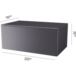 Platinum AeroCover Waterproof Garden Table Cover 70 x 220 x 110cm - Size: 70 x 110 x 110cm - Grey - Wilko - thumbnail 7