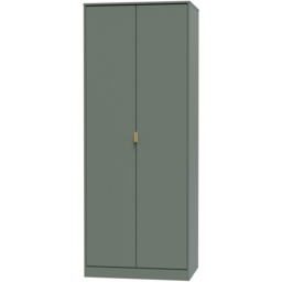 Crowndale 2 Door Reed Green Wardrobe Ready Assembled - Wilko - thumbnail 3
