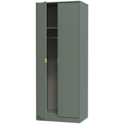 Crowndale 2 Door Reed Green Wardrobe Ready Assembled - Wilko - thumbnail 7