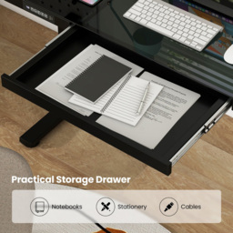 Costway Black Electric Adjustable Stand Up Computer Desk - Size: 120 x 60 x 73.5~118.5cm - Wilko - thumbnail 6