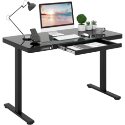 Costway Black Electric Adjustable Stand Up Computer Desk - Size: 120 x 60 x 73.5~118.5cm - Wilko - thumbnail 4