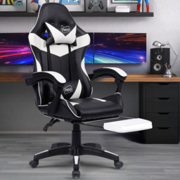 Neo White PU Leather Swivel Office Chair - Size: 66 x 55 x 125cm - Wilko