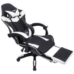 Neo White PU Leather Swivel Office Chair - Size: 66 x 55 x 125cm - Wilko - thumbnail 3
