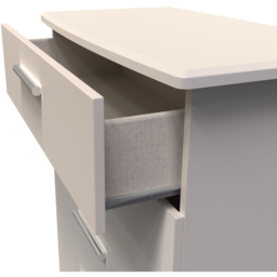 Crowndale Knightsbridge 5 Drawer Kashmir Gloss Chest of Drawers Ready Assembled - Kashmir Gloss & Kashmir - Wilko - thumbnail 7