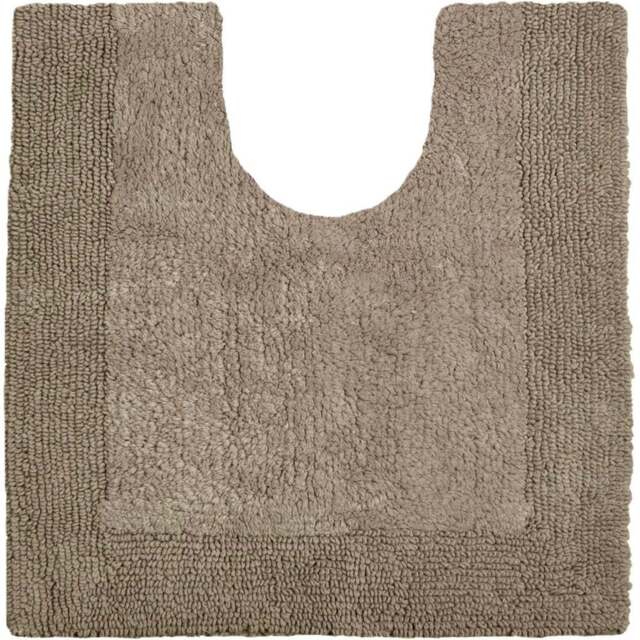 Allure Bath Fashions Elegance Mocha Reversible Pedestal Mat 53 x 55cm - Brown - Wilko - image 1