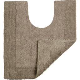 Allure Bath Fashions Elegance Mocha Reversible Pedestal Mat 53 x 55cm - Brown - Wilko - thumbnail 4