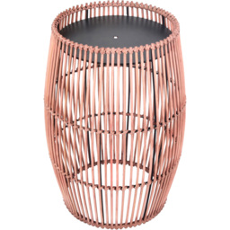 Teamson Home Patio Cylinder Bamboo Small Side Table - Size: 47.0 x 31.8 x 31.8cm - Brown - Wilko - thumbnail 3