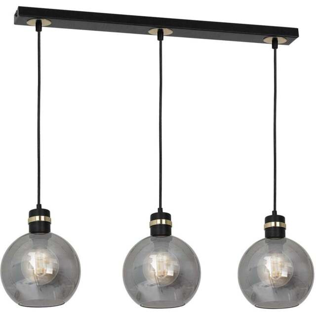 Milagro Omega Black Pendant Lamp 230V - Size: 20 x 60 x 100cm - Wilko - image 1