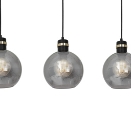 Milagro Omega Black Pendant Lamp 230V - Size: 20 x 60 x 100cm - Wilko - thumbnail 4