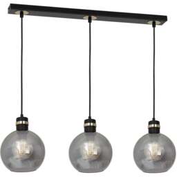 Milagro Omega Black Pendant Lamp 230V - Size: 20 x 60 x 100cm - Wilko - thumbnail 1