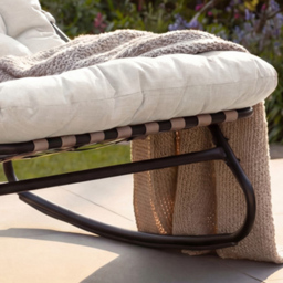 Artemis Home Solace Light Brown Garden Rocking Chair - Size: Single - Wilko - thumbnail 3
