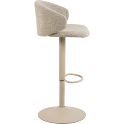 Florence Ella Beige Swivel Bar Stool Set of 2 - Size: 107 x 46 x 38cm - Cream - Furniture To Go - Wilko - thumbnail 5