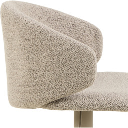 Florence Ella Beige Swivel Bar Stool Set of 2 - Size: 107 x 46 x 38cm - Cream - Furniture To Go - Wilko - thumbnail 6