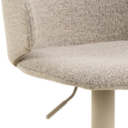 Florence Ella Beige Swivel Bar Stool Set of 2 - Size: 107 x 46 x 38cm - Cream - Furniture To Go - Wilko - thumbnail 7