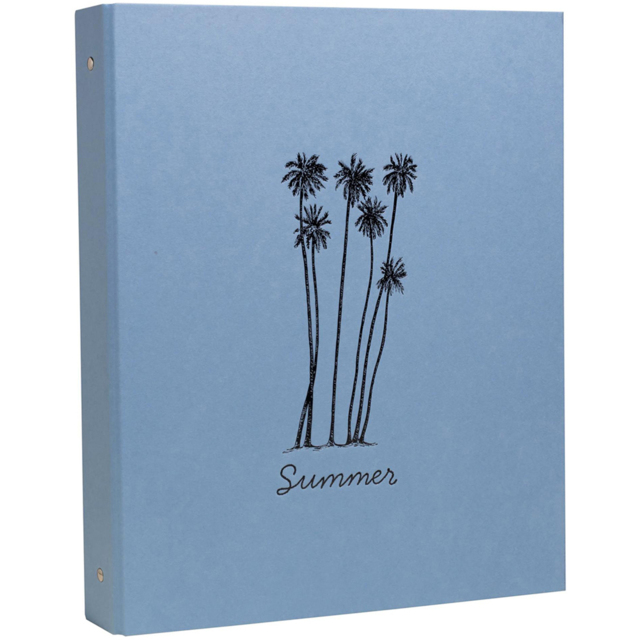 Exacompta Summertime Ice Blue Photo Binder 60 Sheets 120 Photos - Size: 4.5 x 26.5 x 32.5cm - Wilko - image 1