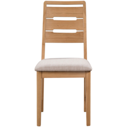 Julian Bowen Curve Set of 2 Oak Dining Chair - Wood - Wilko - thumbnail 4