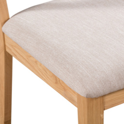 Julian Bowen Curve Set of 2 Oak Dining Chair - Wood - Wilko - thumbnail 5