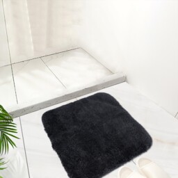 Super Soft Bath Mat  - Charcoal - Wilko - thumbnail 4