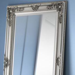 Julian Bowen Palais Pewter Lean To Dress Mirror - Size: 170 x 70cm - Silver - Wilko - thumbnail 6