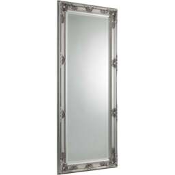 Julian Bowen Palais Pewter Lean To Dress Mirror - Size: 170 x 70cm - Silver - Wilko - thumbnail 1