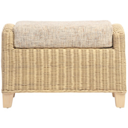 Desser Furniture Dijon Farrow Footstool - Size: 46.0 cm x 70.0 cm x 48.0 cmcm - Cream - Wilko - thumbnail 4