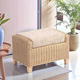 Desser Furniture Dijon Farrow Footstool - Size: 46.0 cm x 70.0 cm x 48.0 cmcm - Cream - Wilko - thumbnail 7