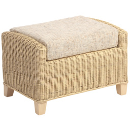 Desser Furniture Dijon Farrow Footstool - Size: 46.0 cm x 70.0 cm x 48.0 cmcm - Cream - Wilko - thumbnail 3
