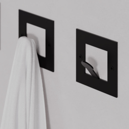 Decortie Kaly Black Metal Square Hook 3 Pack - Size: 8.2 x 8.2 x 3cm - Wilko - thumbnail 5