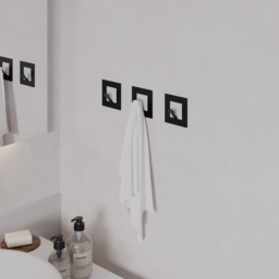 Decortie Kaly Black Metal Square Hook 3 Pack - Size: 8.2 x 8.2 x 3cm - Wilko - thumbnail 6